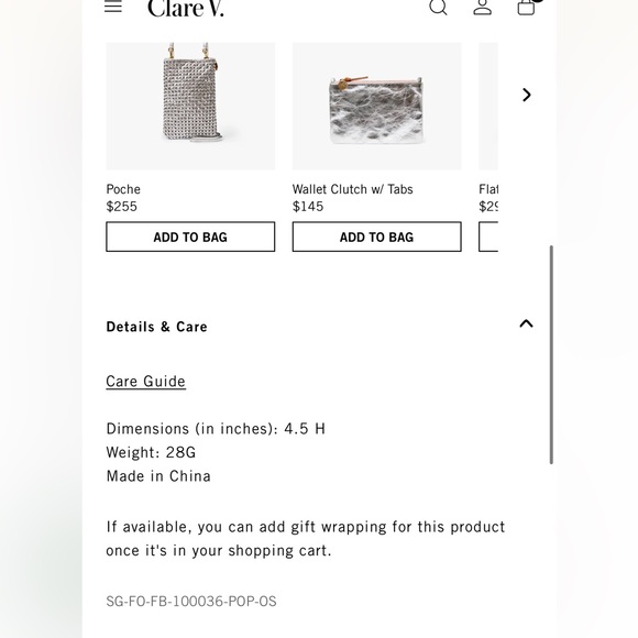 Clare V Red Lips Fob NWT retail $75 - Picture 7 of 7